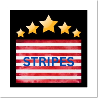 stars and stripes Posters and Art